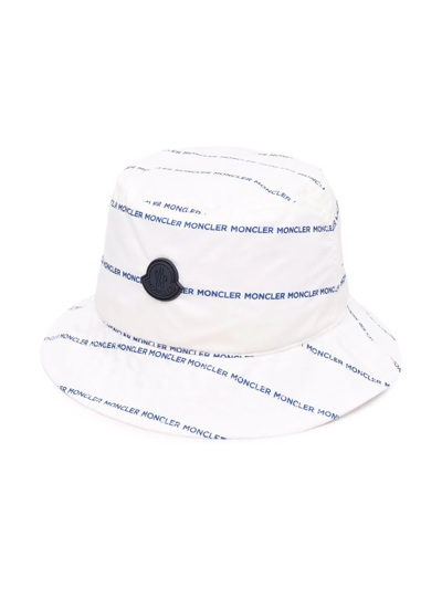 Shop Moncler Logo-patch Sun Hat In White