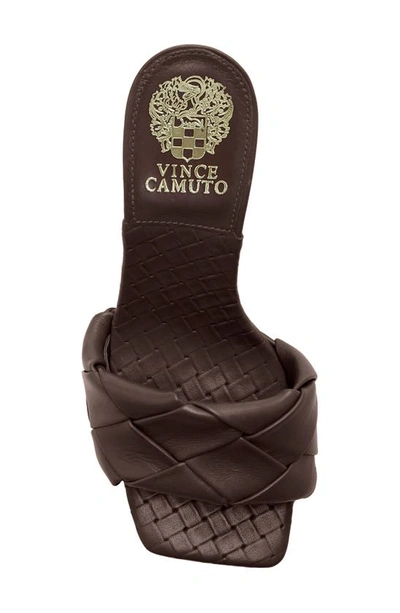 Shop Vince Camuto Brelanie Braided Strap Sandal In Chocolate Craving