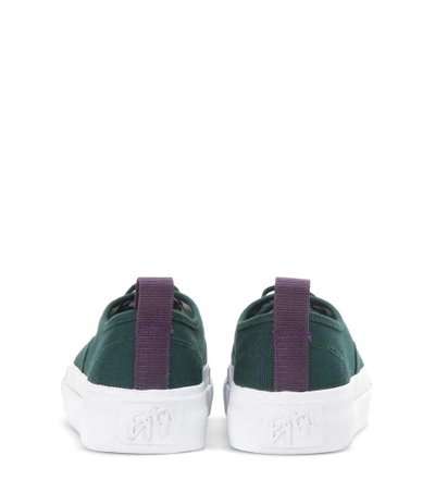 Shop Eytys Mother Canvas Sneakers In Greee