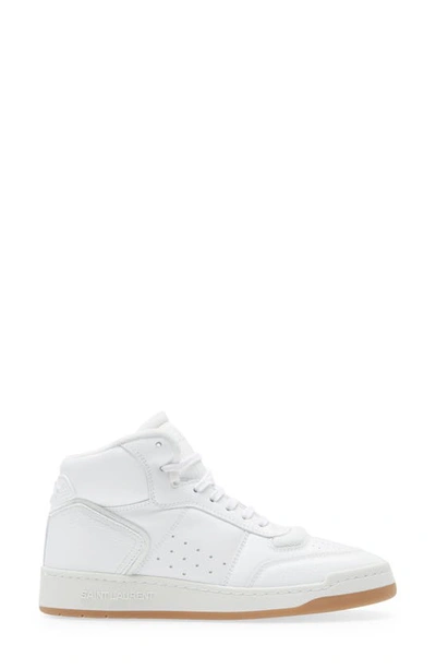 Shop Saint Laurent Sl/80 Court Classic High Top Sneaker In White