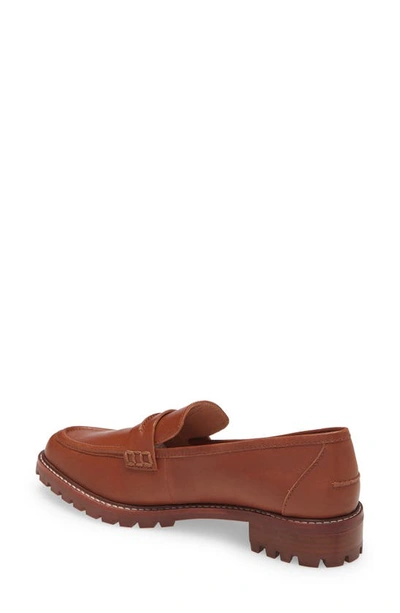 Shop Madewell The Corinne Lug Sole Loafer In Dried Maple