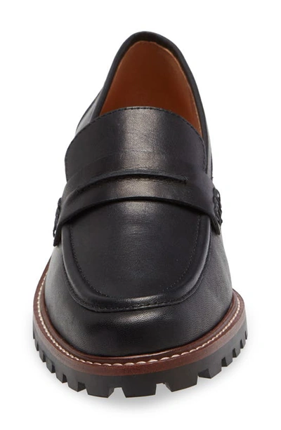 Madewell The Corinne Lugsole Loafers In True Black