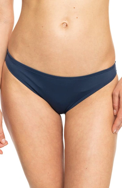 Shop Roxy Sd Beach Classics Moderate Bikini Bottoms In Mood Indigo