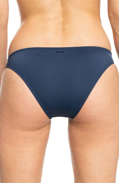 Roxy Sd Beach Classics Moderate Bikini Bottoms In Mood Indigo