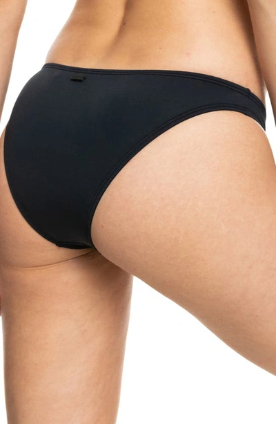 Roxy Sd Beach Classics Moderate Bikini Bottoms In Anthracite