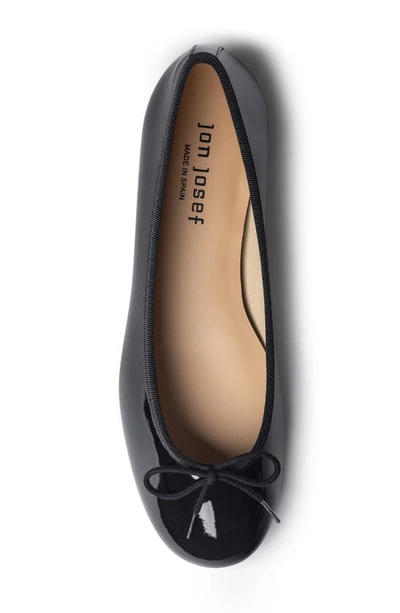 Jon Josef Barcelona Ballet Flat In Black Patent