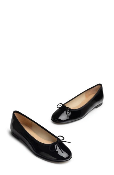 Jon Josef Barcelona Ballet Flat In Black Patent