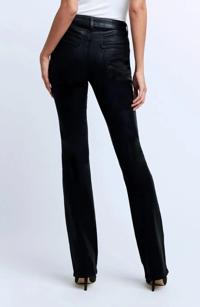 Shop L Agence Selma High Waist Baby Boot Jeans In Noir Coated