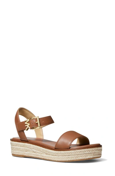 Shop Michael Michael Kors Richie Espadrille Slingback Sandal In Luggage