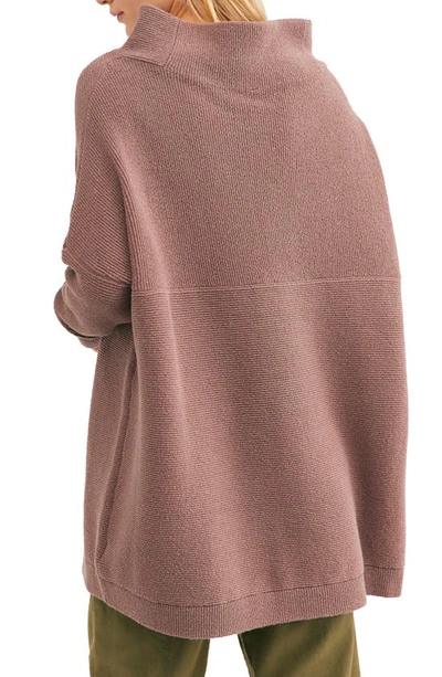 Free People Ottoman Slouchy Tunic Sweater Dress In Nutmeg