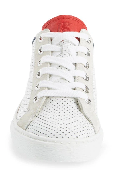 PAUL GREEN LEVI PERFORATED LOW TOP SNEAKER 