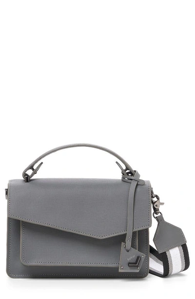 Shop Botkier Cobble Hill Leather Crossbody Bag In Smoke