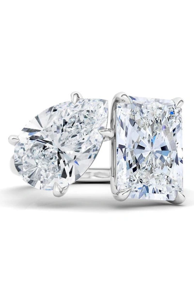 Shop Hautecarat Lab Created Diamond Ring In 14k White Gold