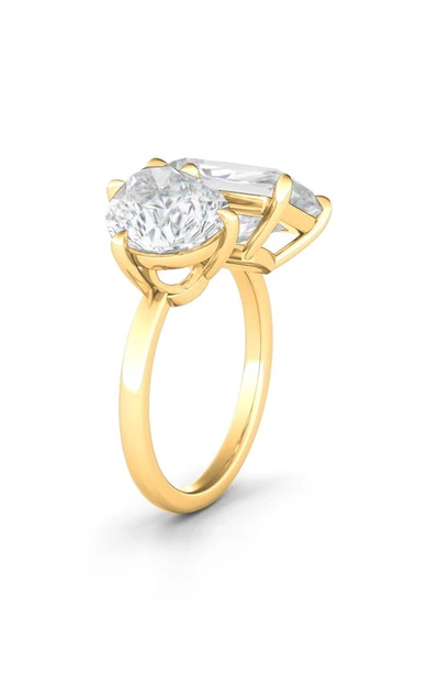 Shop Hautecarat Lab Created Diamond Ring In 14k Yellow Gold