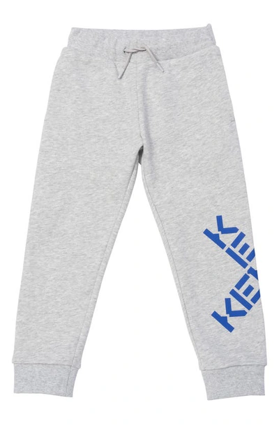 Shop Kenzo Kids' X Logo Jogger Pants In Light Grey Marl