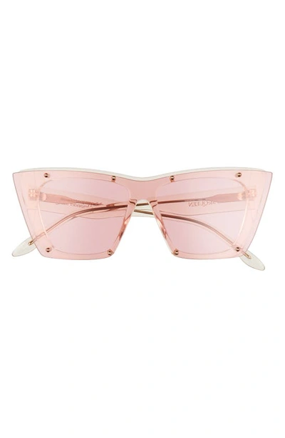 Shop Alexander Mcqueen Cat Eye Sunglasses In Pink/ Yellow