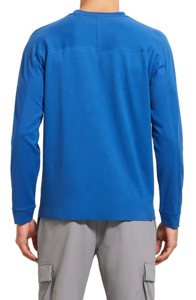 Shop Theory Rider Long Sleeve T-shirt In Puce Blue
