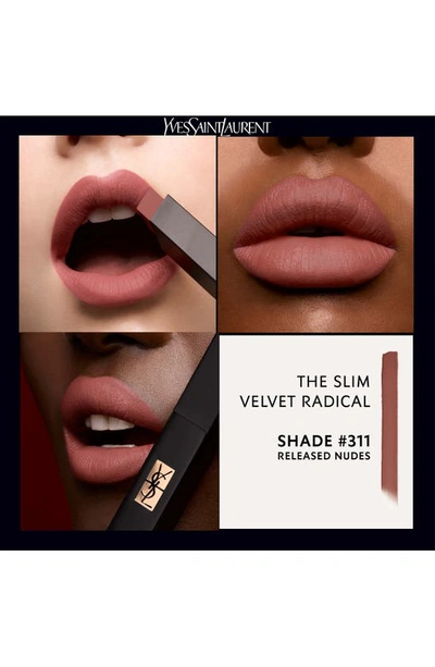 Shop Saint Laurent The Slim Velvet Radical Matte Lipstick In 311 Released Nudes