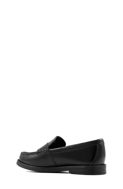 Florsheim Toddler, Little And Big Boy Croquet Penny Loafer Jr. Shoes In Black