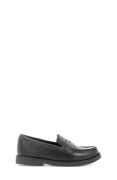 Florsheim Toddler, Little And Big Boy Croquet Penny Loafer Jr. Shoes In Black