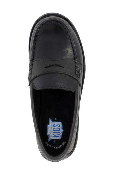 Florsheim Toddler, Little And Big Boy Croquet Penny Loafer Jr. Shoes In Black