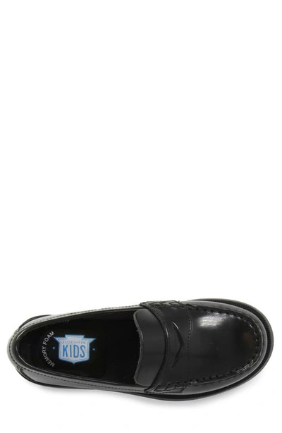 Florsheim Toddler, Little And Big Boy Croquet Penny Loafer Jr. Shoes In Black