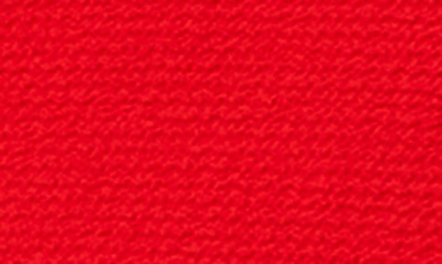 Cece Ruffle Cuff Crepe Top In Luminous Red