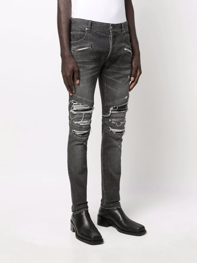 Balmain Jeans In Used Black | ModeSens