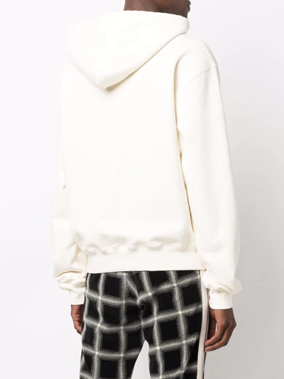 Shop Heron Preston Heron-print Cotton Hoodie In White