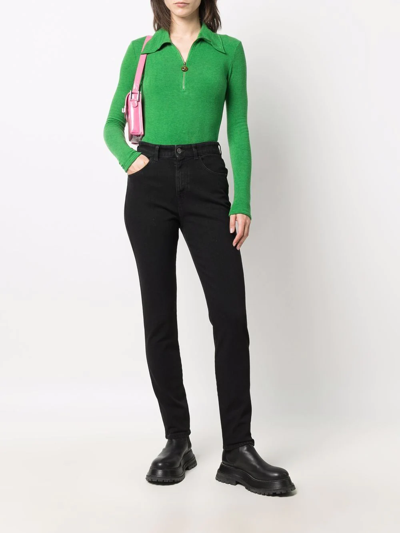 DIESEL 1994 ハイウエストシンス 1994Z9C25 02 1994 Woman: Straight Black/Dark grey Jeans | Diesel