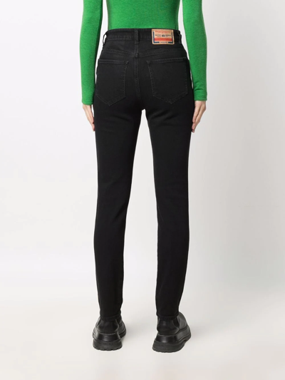 DIESEL 1994 ハイウエストシンス 1994Z9C25 02 1994 Woman: Straight Black/Dark grey Jeans | Diesel