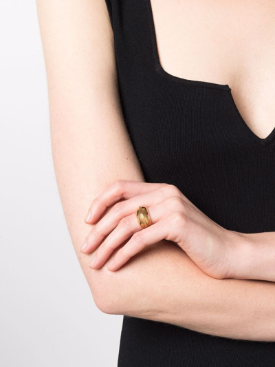 Shop Missoma Sphere Domed Ring In Gold