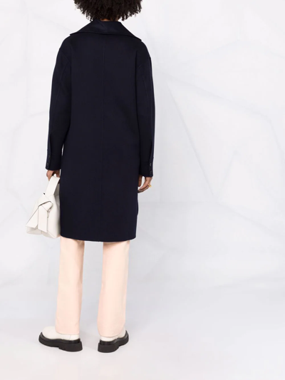 Jil Sander Button-front Coat In Blue