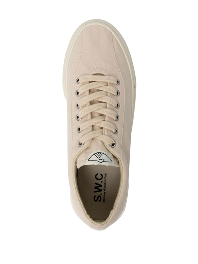 Shop Stepney Workers Club Dellow Canvas Shoes In Neutrals
