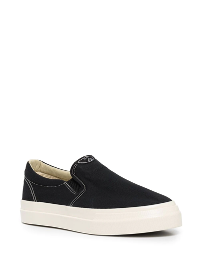 Shop Stepney Workers Club Lister Slip-on Shoes In Black