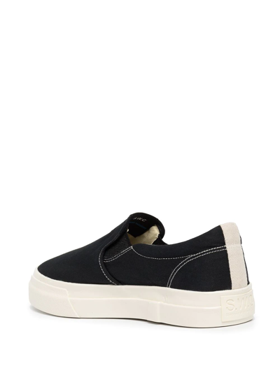 Shop Stepney Workers Club Lister Slip-on Shoes In Black