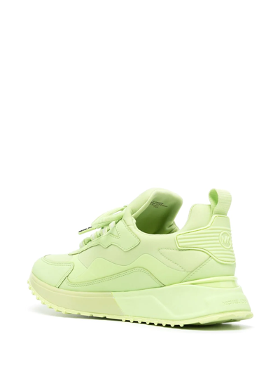 Shop Michael Michael Kors Theo Sport Lace-up Sneakers In Green