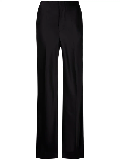 Shop Maison Margiela Wide-leg Tailored Trousers In Black