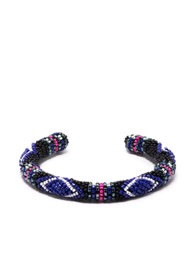 Shop Isabel Marant Bead-embellished Bracelet In Black