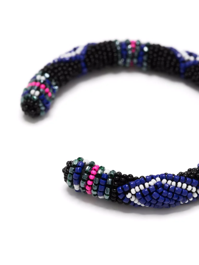 Shop Isabel Marant Bead-embellished Bracelet In Black