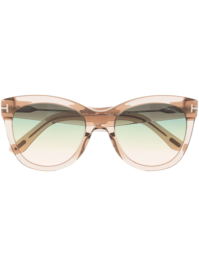 Tom Ford Wayfarer-frame Sunglasses In Brown