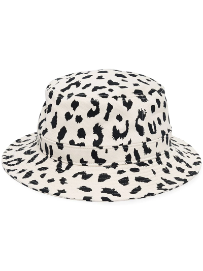 Shop Wacko Maria Animal-print Bucket Hat In White