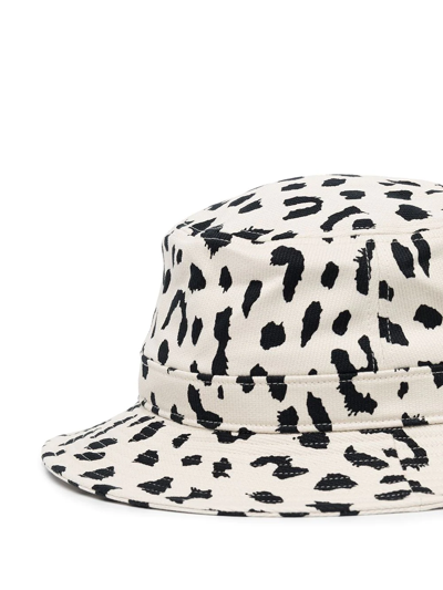 Shop Wacko Maria Animal-print Bucket Hat In White