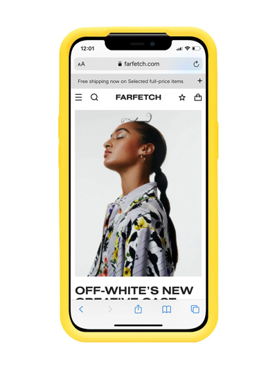 Shop Bottega Veneta Intrecciato Iphone 13 Pro Case In Yellow