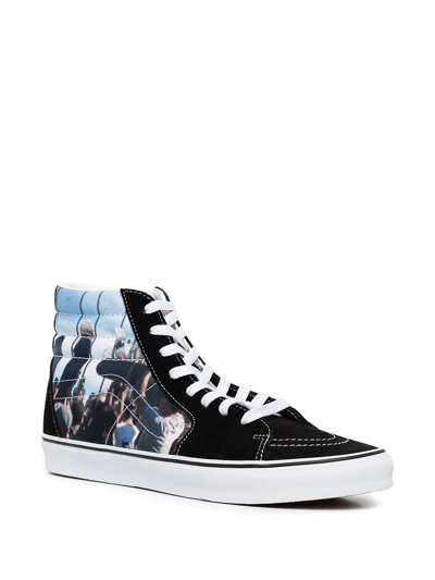 Vans X Moca Frances Stark Sk8-hi Sneakers In Black In Black
