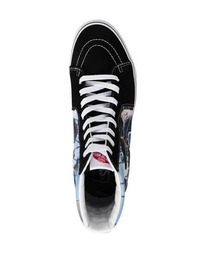 Vans X Moca Frances Stark Sk8-hi Sneakers In Black In Black