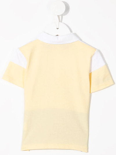 Shop Aigner Logo-print Polo Shirt In Yellow