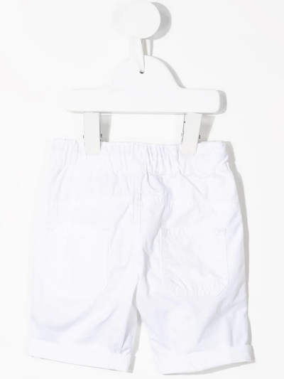 Shop Aigner Side Logo-print Shorts In White