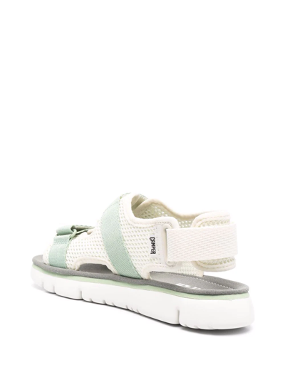Shop Camper Oruga Touch-strap Sandals In White