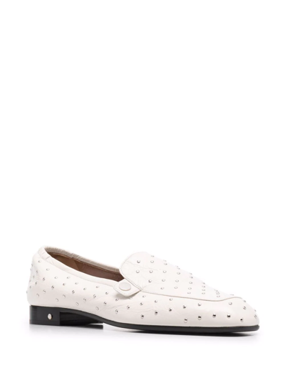 Shop Laurence Dacade Angela Leather Loafers In White